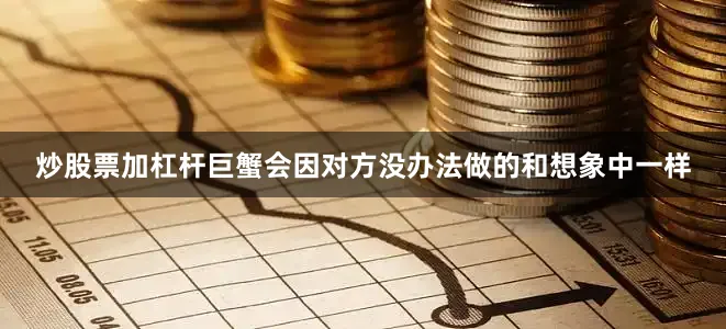 炒股票加杠杆巨蟹会因对方没办法做的和想象中一样