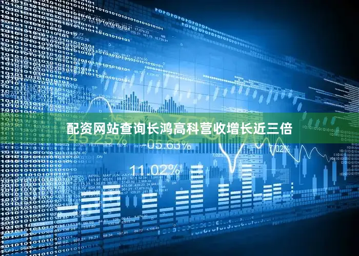 配资网站查询长鸿高科营收增长近三倍