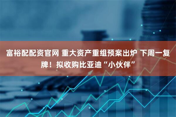 富裕配配资官网 重大资产重组预案出炉 下周一复牌！拟收购比亚迪“小伙伴”